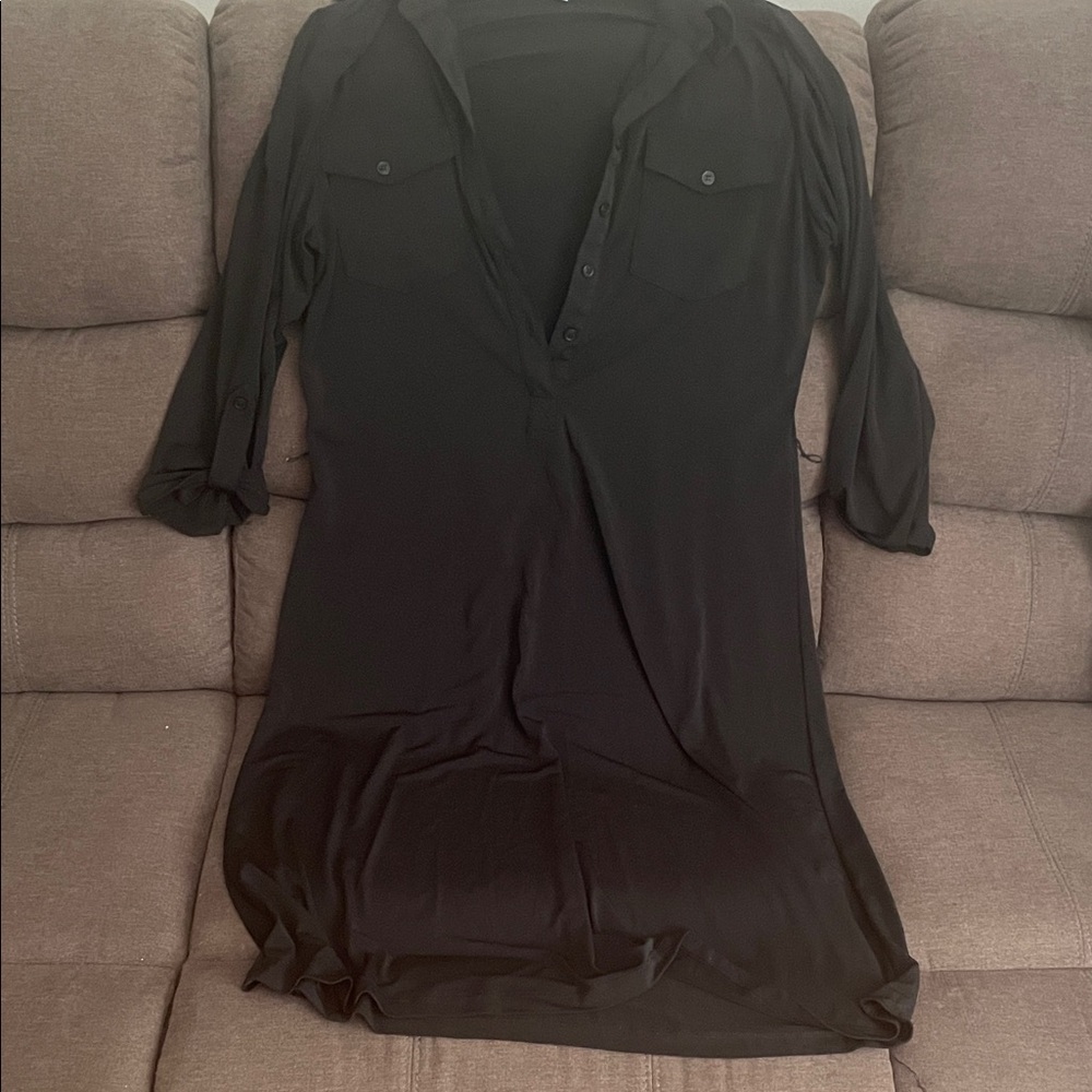 Denver Hayes Classic Black Shirt Dress